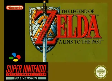 『The Legend of Zelda: A Link to the Past』欧州版のパッケージ