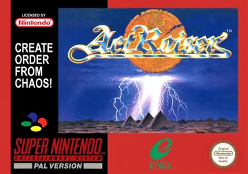 Portada de ActRaiser, edición de Europa