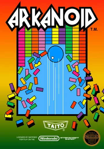 『Arkanoid』北米版のパッケージ