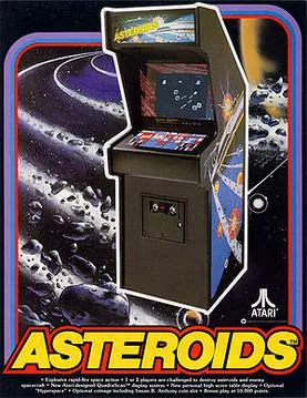 Portada de Asteroids, edición de Norteamérica