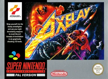 『Axelay』欧州版のパッケージ