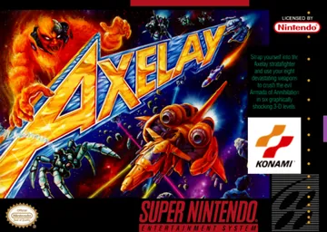 『Axelay』北米版のパッケージ