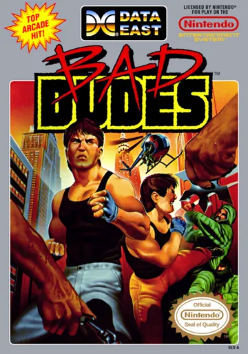 『Bad Dudes』北米版のパッケージ