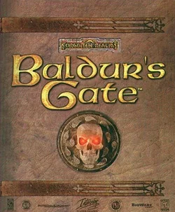『Baldur's Gate』北米版のパッケージ