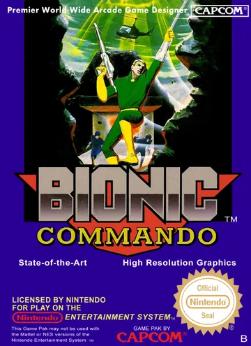 Portada de Bionic Commando, edición de Europa