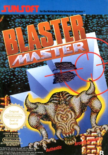 Portada de Blaster Master, edición de Europa