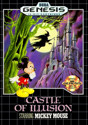 『Castle of Illusion Starring Mickey Mouse』北米版のパッケージ