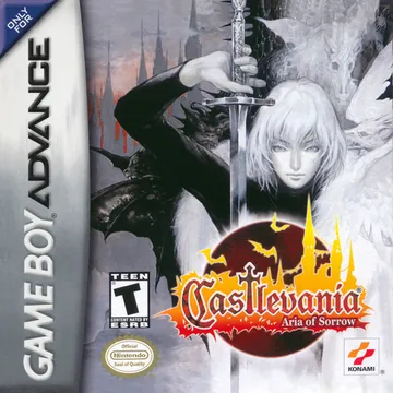 Portada de Castlevania: Aria of Sorrow, edición de Norteamérica