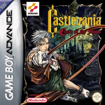 Portada de Castlevania: Circle of the Moon, edición de Norteamérica