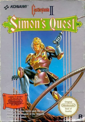 『Castlevania II: Simon's Quest』欧州版のパッケージ