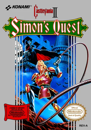 『Castlevania II: Simon's Quest』北米版のパッケージ