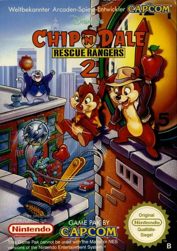 Portada de Chip 'n Dale Rescue Rangers 2, edición de Europa