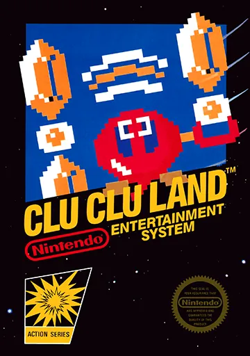 『Clu Clu Land』北米版のパッケージ