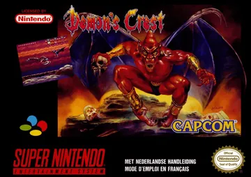 Portada de Demon's Crest, edición de Europa