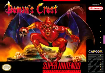 Portada de Demon's Crest, edición de Norteamérica