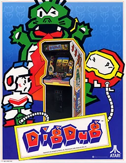 『Dig Dug』欧州版のパッケージ