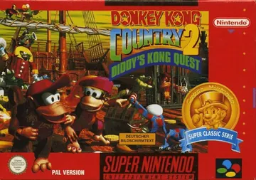 『Donkey Kong Country 2: Diddy's Kong Quest』欧州版のパッケージ