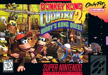 『Donkey Kong Country 2: Diddy's Kong Quest』北米版のパッケージ