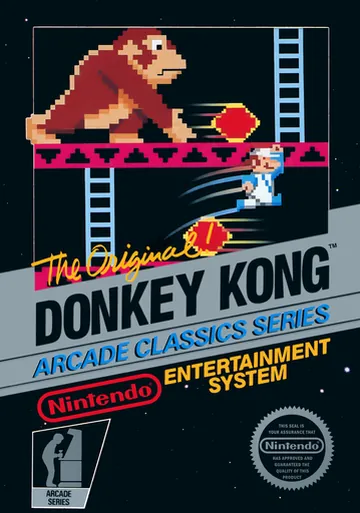 『Donkey Kong』欧州版のパッケージ