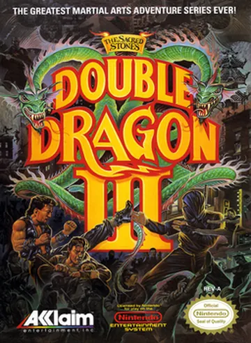 『Double Dragon III: The Sacred Stones』欧州版のパッケージ