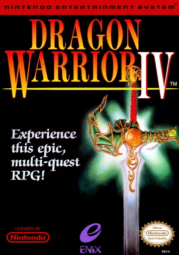 『Dragon Warrior IV』北米版のパッケージ