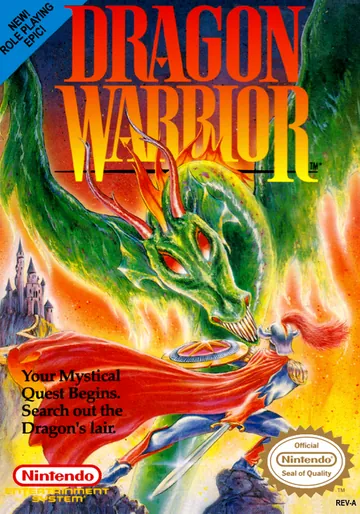 『Dragon Warrior』北米版のパッケージ