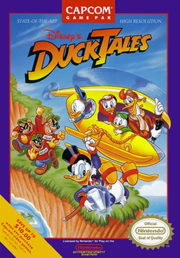 『Disney's DuckTales』欧州版のパッケージ