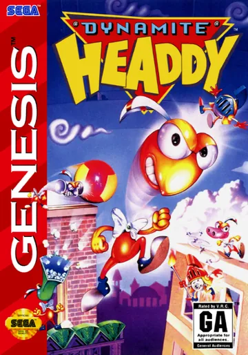 『Dynamite Headdy』北米版のパッケージ