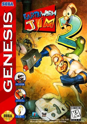 Обложка: Earthworm Jim 2, издание — Северная Америка