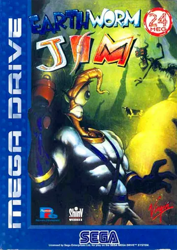 『Earthworm Jim』欧州版のパッケージ