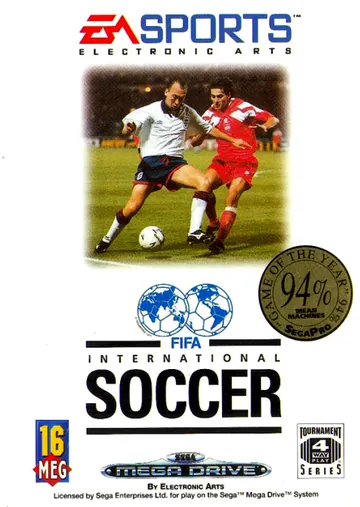 Обложка: FIFA International Soccer, издание — Европа