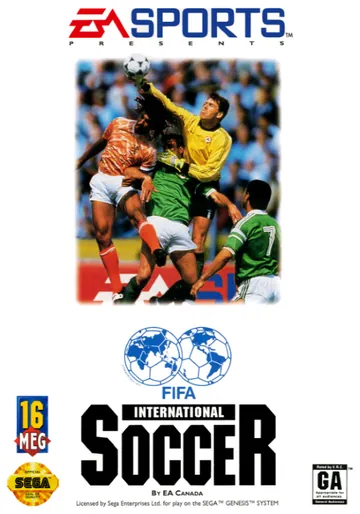 Обложка: FIFA International Soccer, издание — Северная Америка