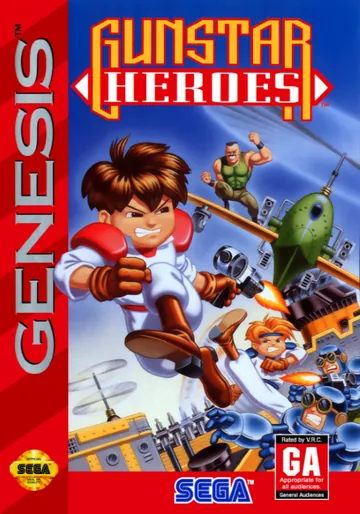 『Gunstar Heroes』北米版のパッケージ
