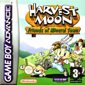 Portada de Harvest Moon: Friends of Mineral Town, edición de Europa