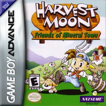 Portada de Harvest Moon: Friends of Mineral Town, edición de Norteamérica