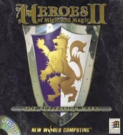 Portada de Heroes of Might and Magic II: The Succession Wars, edición de Norteamérica