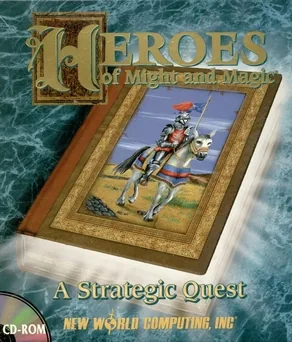 Portada de Heroes of Might and Magic: A Strategic Quest, edición de Norteamérica