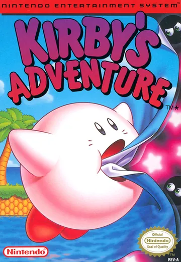 『Kirby's Adventure』北米版のパッケージ