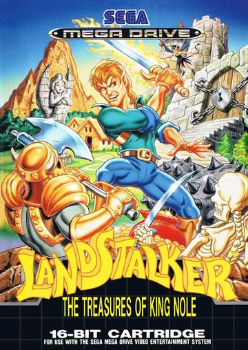 『Landstalker: The Treasures of King Nole』欧州版のパッケージ
