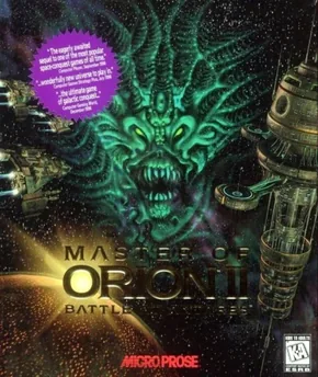 Portada de Master of Orion II: Battle at Antares, edición de Norteamérica