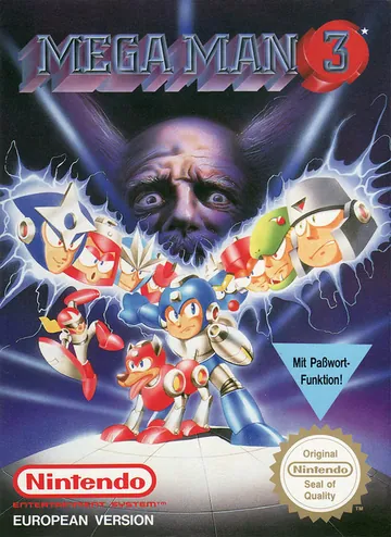 『Mega Man 3』欧州版のパッケージ