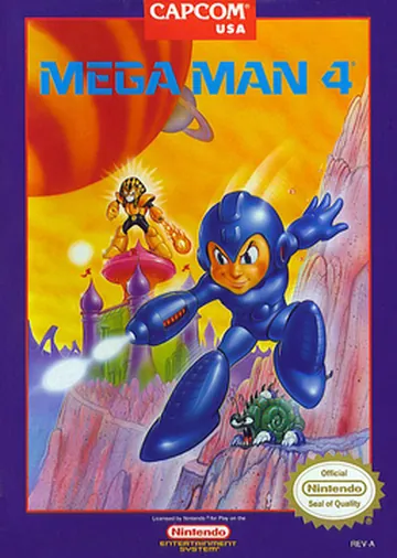 『Mega Man 4』欧州版のパッケージ