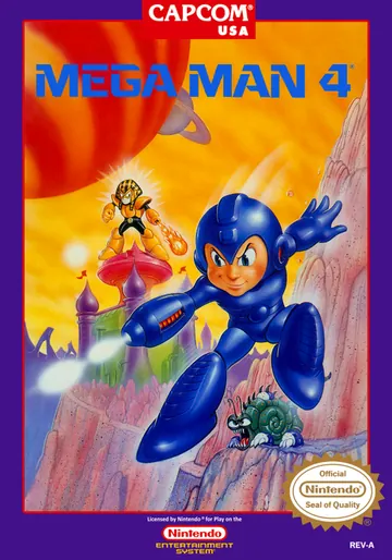 『Mega Man 4』北米版のパッケージ
