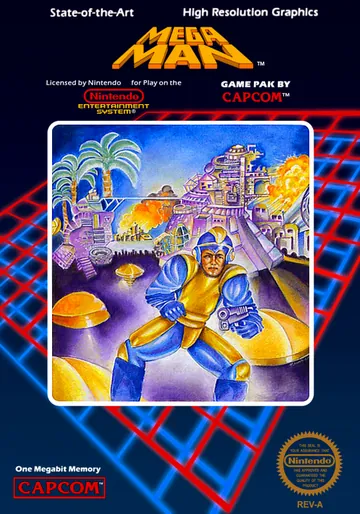 Portada de Mega Man, edición de Norteamérica