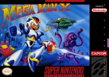 『Mega Man X』北米版のパッケージ