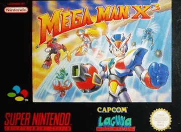Portada de Mega Man X3, edición de Europa