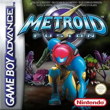 『Metroid Fusion』欧州版のパッケージ