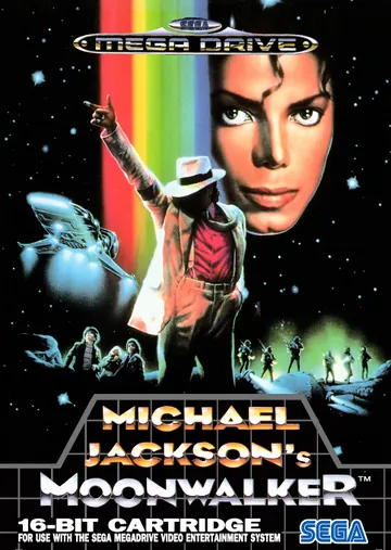 Portada de Michael Jackson's Moonwalker, edición de Europa