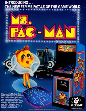 『Ms. Pac-Man』北米版のパッケージ