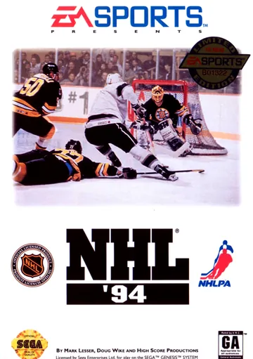 『NHL '94』北米版のパッケージ